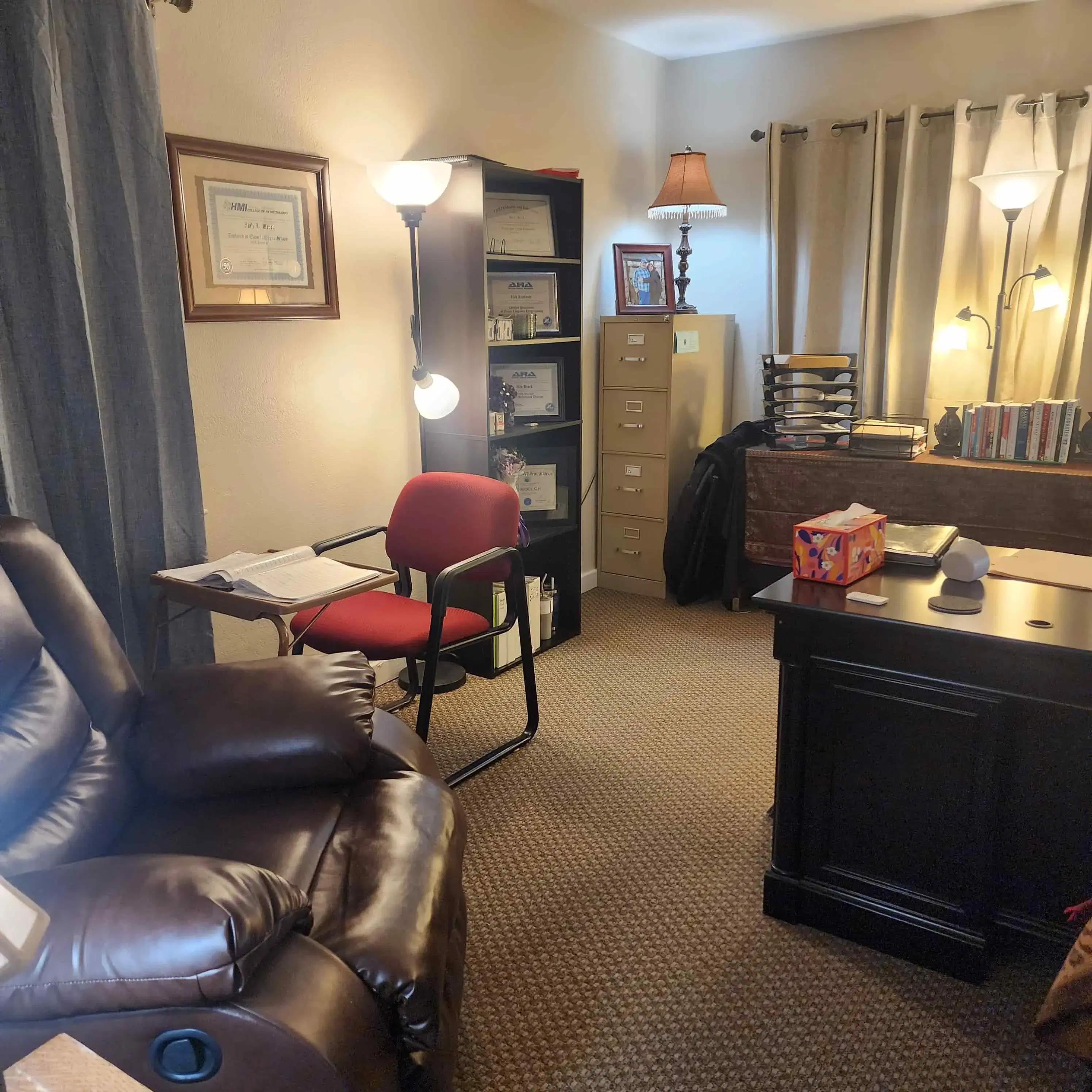 Central Valley Hypnotherapy's office in Visalia